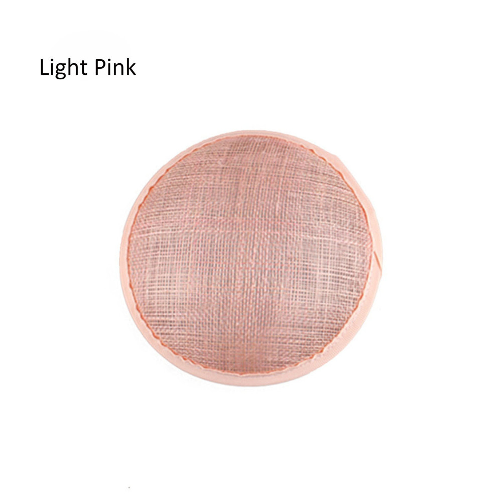 HBM009 Round Sinamay Hat Base for Fascinator Millinery 5.3"