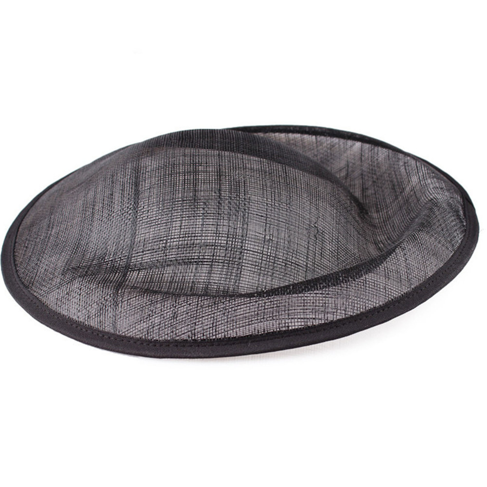 HBM002 Round Sinamay Hat Base for Fascinator Millinery 11.8"