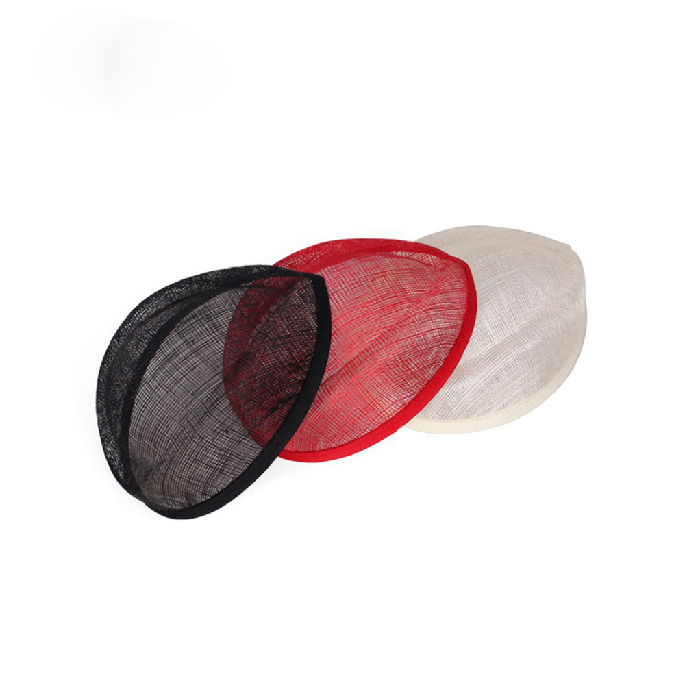 HBM003 Round Sinamay Hat Base for Fascinator Millinery 11.8"