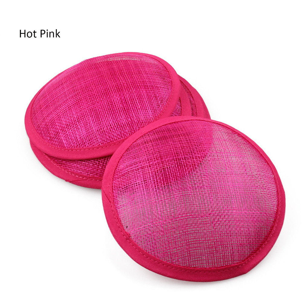 HBM009 Round Sinamay Hat Base for Fascinator Millinery 5.3"