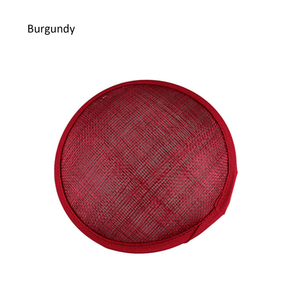 HBM009 Round Sinamay Hat Base for Fascinator Millinery 5.3"