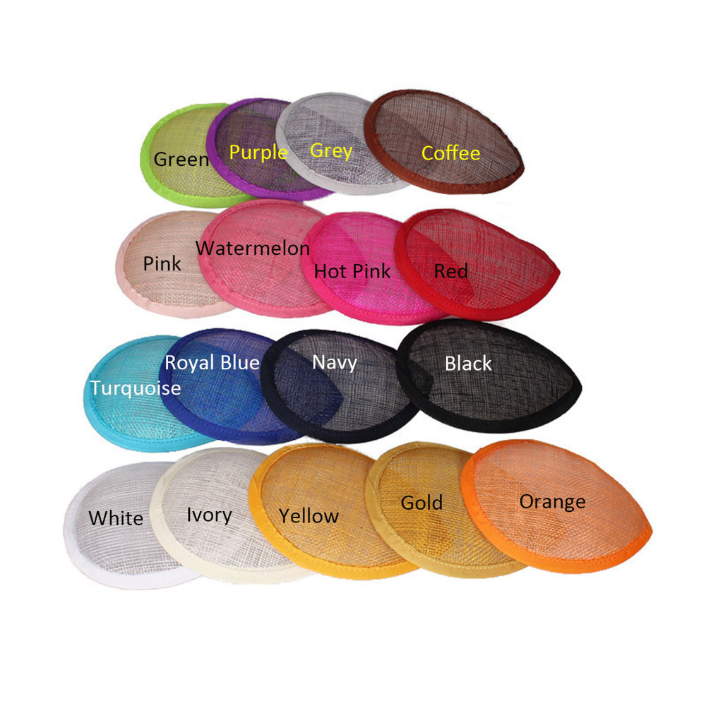 HBM012 Teardrop Sinamay Hat Base for Fascinator Millinery 5.1"