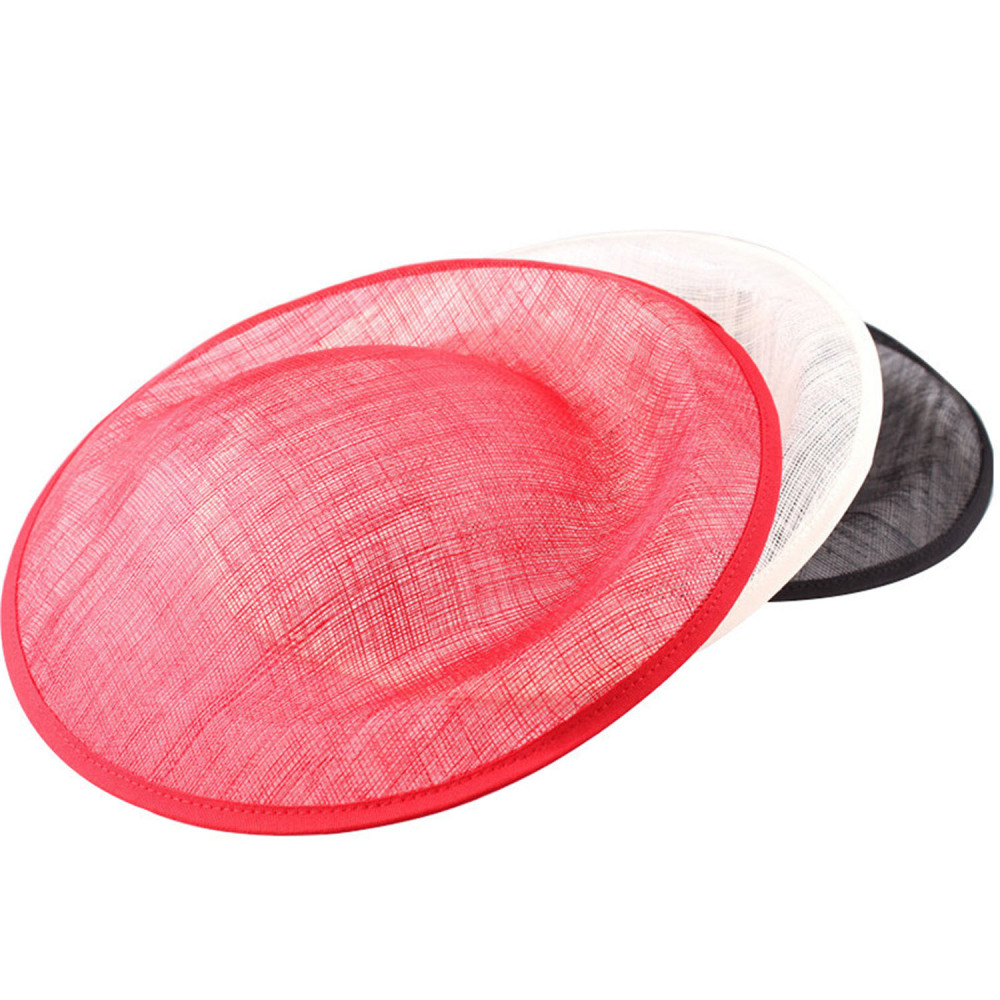 HBM002 Round Sinamay Hat Base for Fascinator Millinery 11.8"