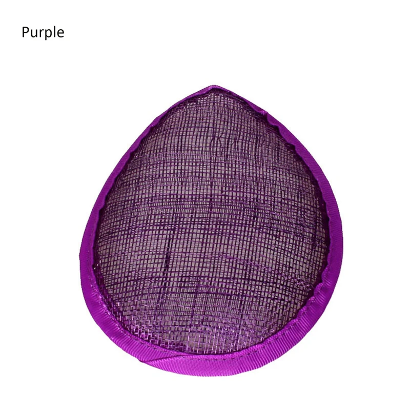 HBM012 Teardrop Sinamay Hat Base for Fascinator Millinery 5.1"