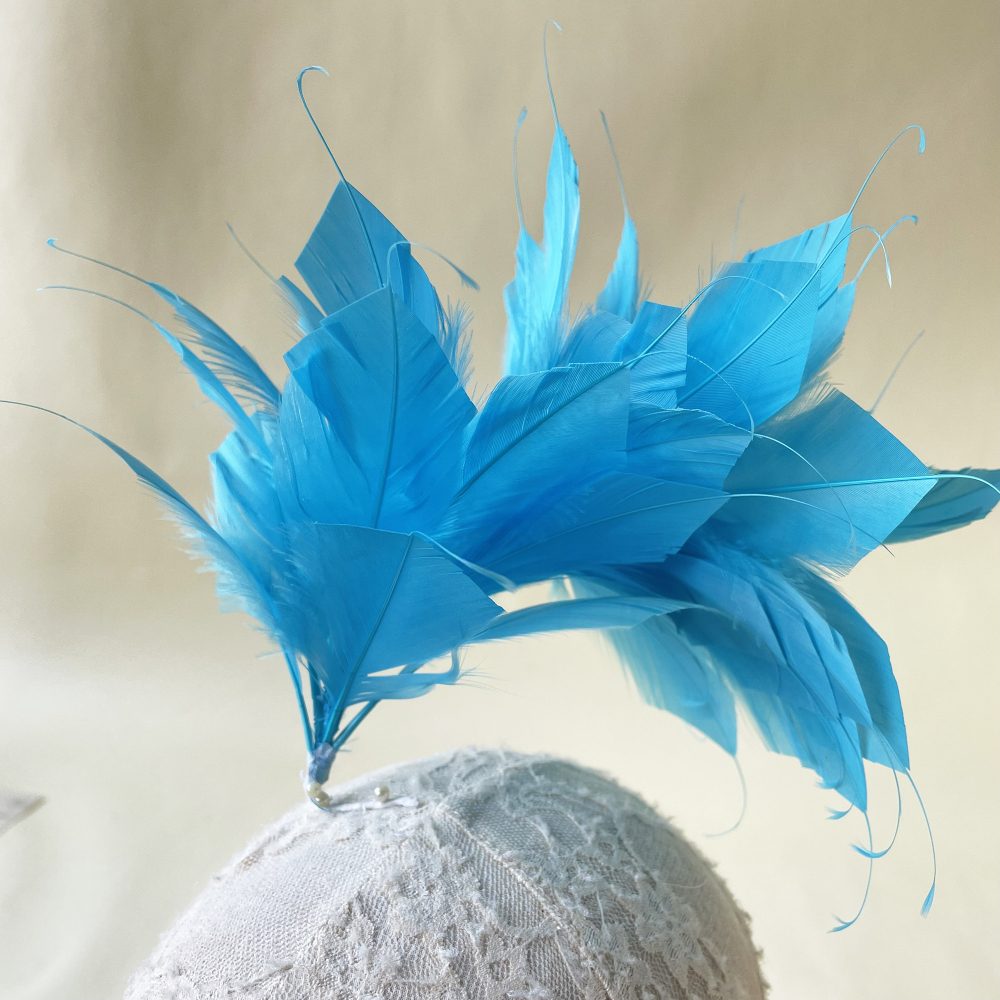 RM1704 Feather Mount Goose Feather Millinery Fascinators Hat Handcraft Headress