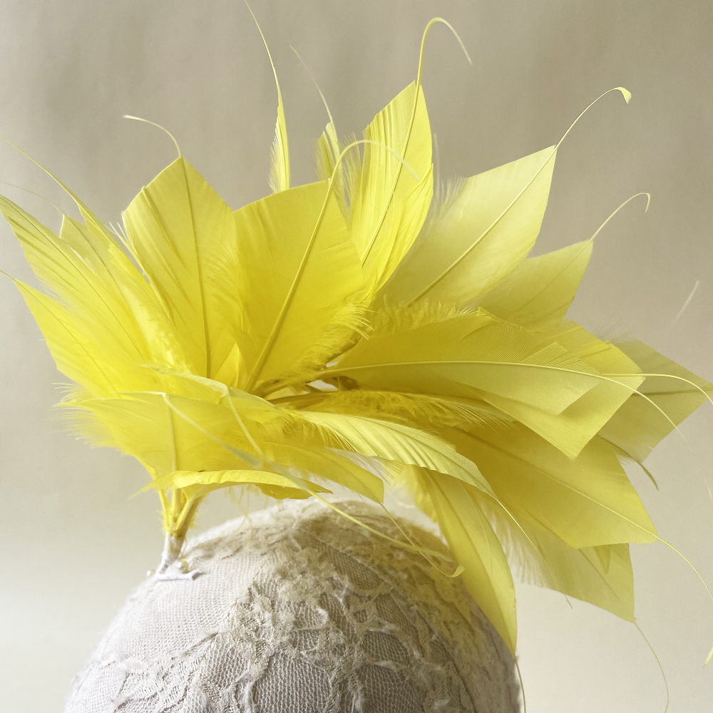 RM1704 Feather Mount Goose Feather Millinery Fascinators Hat Handcraft Headress