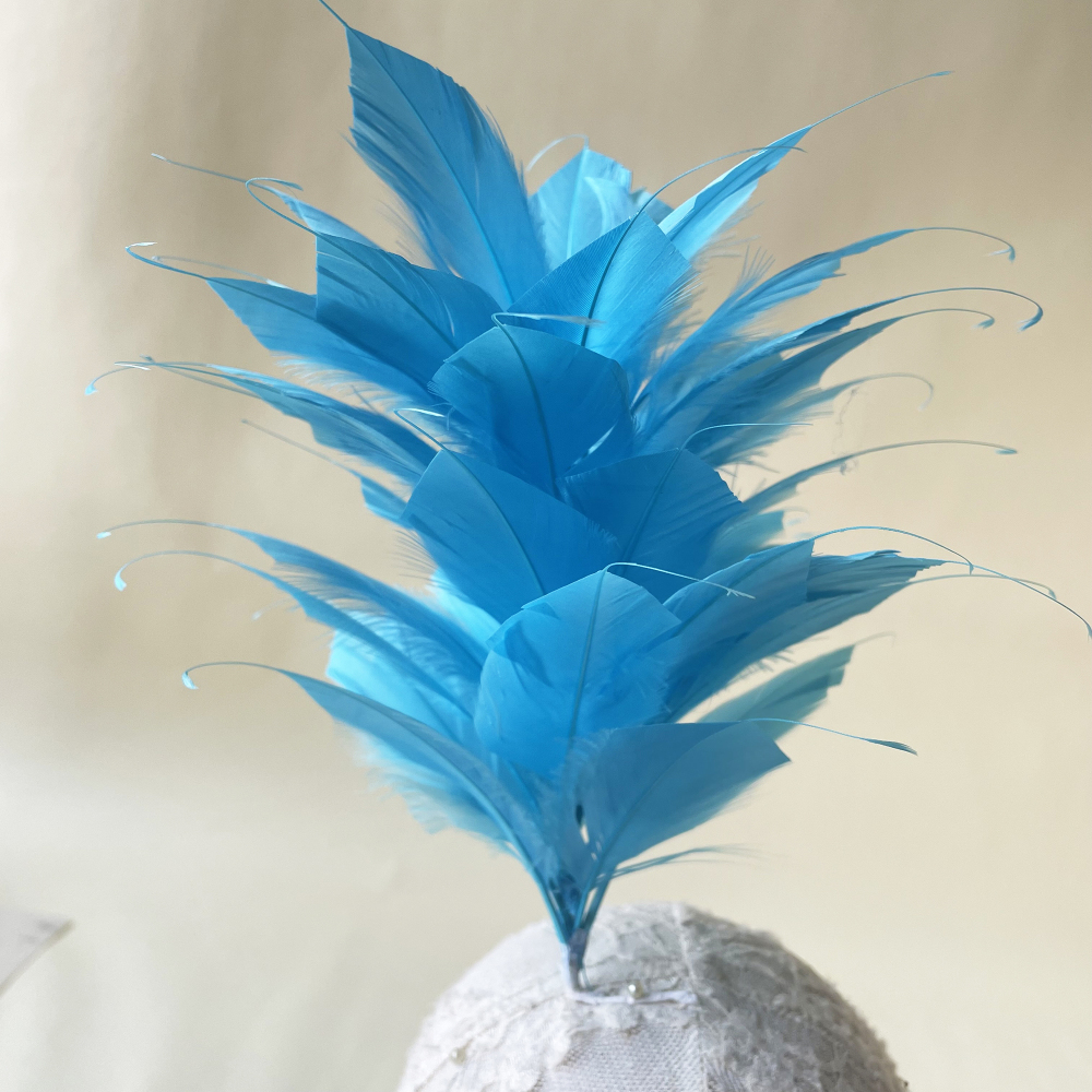 RM1706 Feather Mount Goose Feather Millinery Fascinators Hat Handcraft Headress