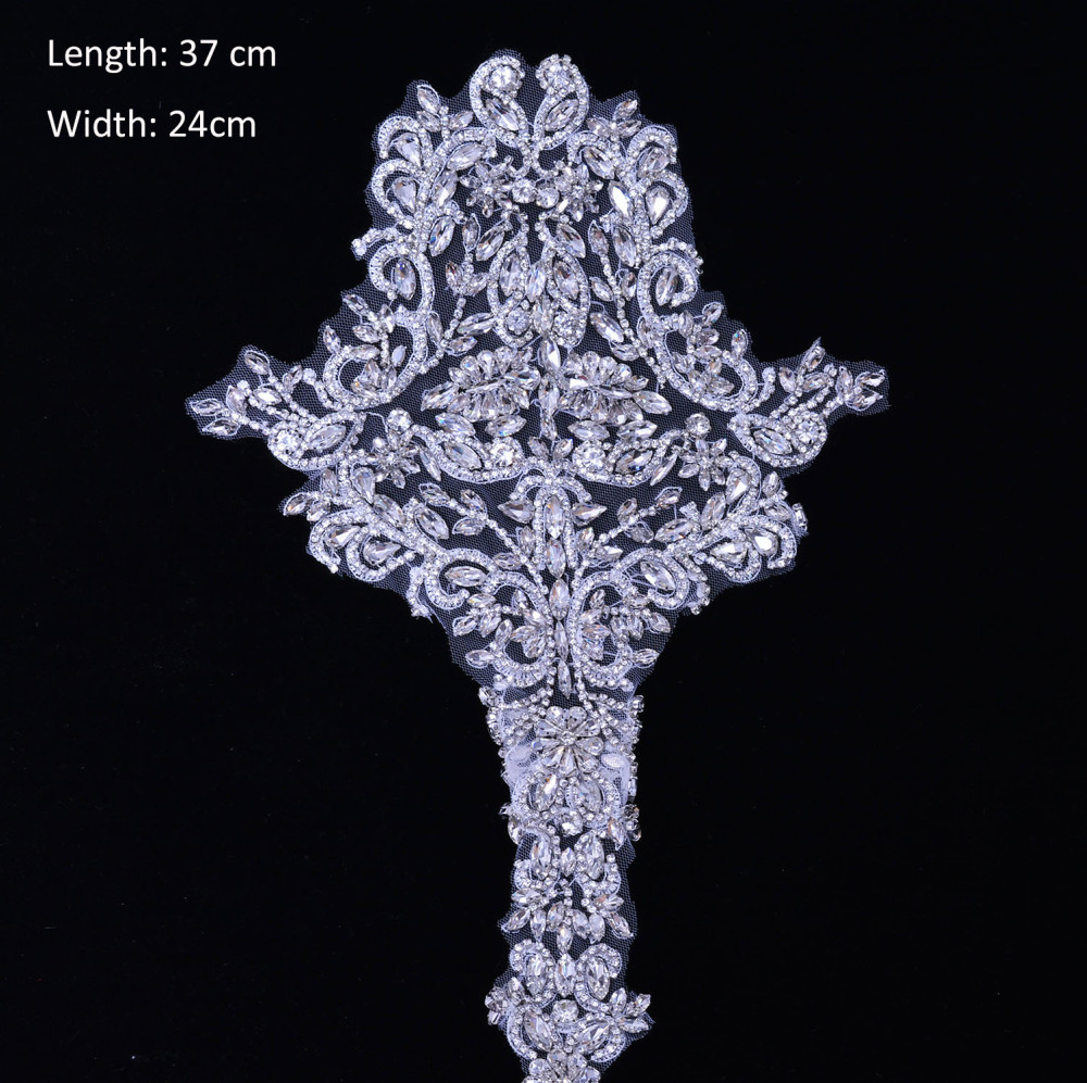 SM149 Crystal Diamante  Applique 1 Piece