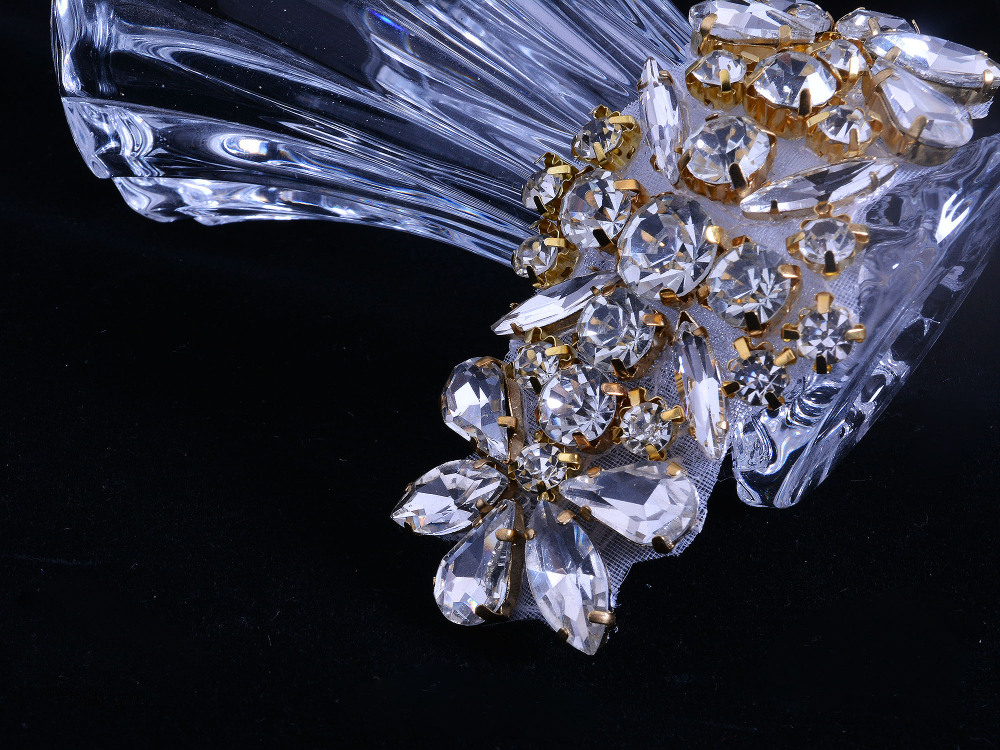 SM160 Crystal Diamante  Rhinestone Applique 1 Piece