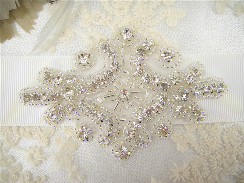 SM002 Crystal Diamante  Rhinestone Applique 1 Piece