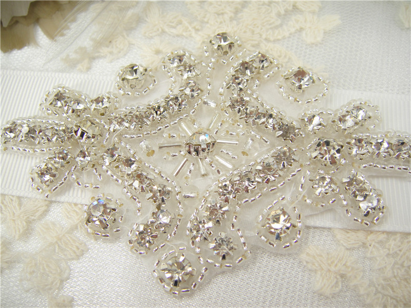 SM002 Crystal Diamante  Rhinestone Applique 1 Piece