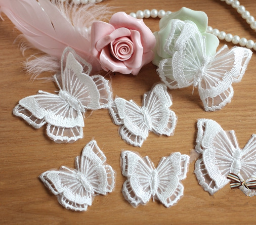 SAP1072 Butterfly Lace Applique 5PCS/Packet