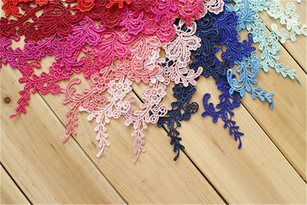 SAP1144 Guipure Lace Applique Sew on Wedding Bridal Dress Gown 1 Pair