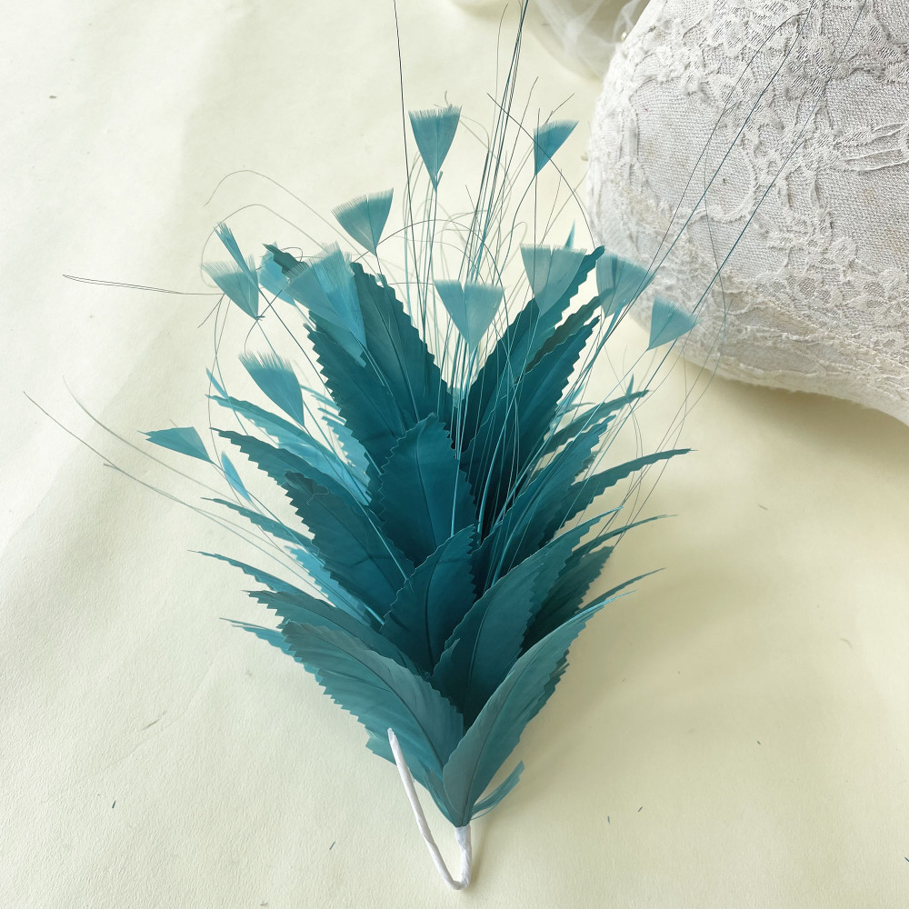 RM634 Feather Mount Goose Feather Millinery Fascinators Hat Handcraft Headress