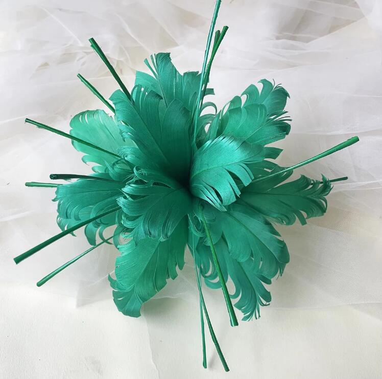 RB056 Feather Flower Millinery Fascinators Hat Handcraft Headress