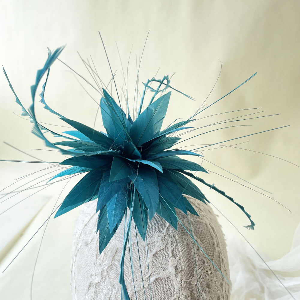RB058 Feather Flower Millinery Fascinators Hat Handcraft Headress