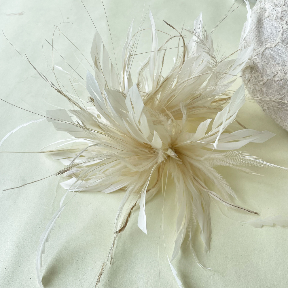 RM803 Feather Mount Goose Feather Millinery Fascinators Hat Handcraft Headress