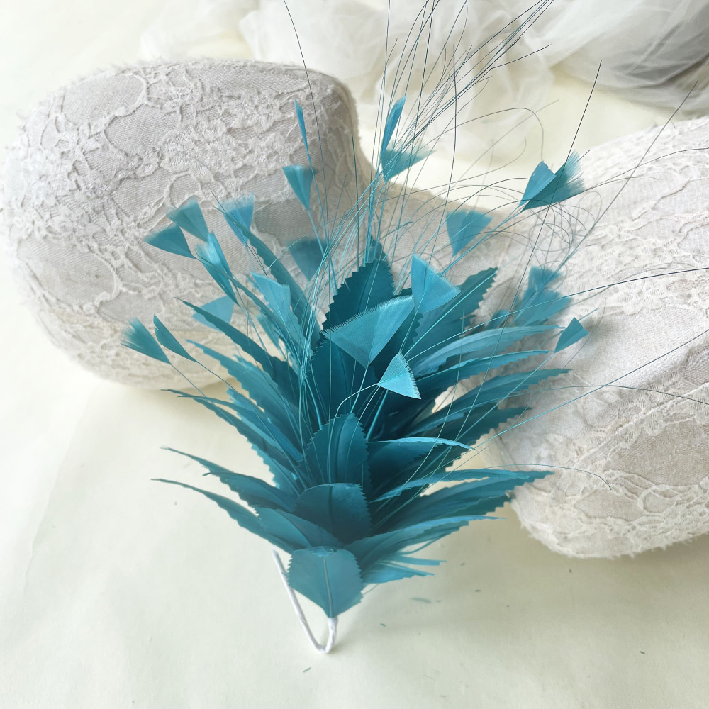 RM634 Feather Mount Goose Feather Millinery Fascinators Hat Handcraft Headress