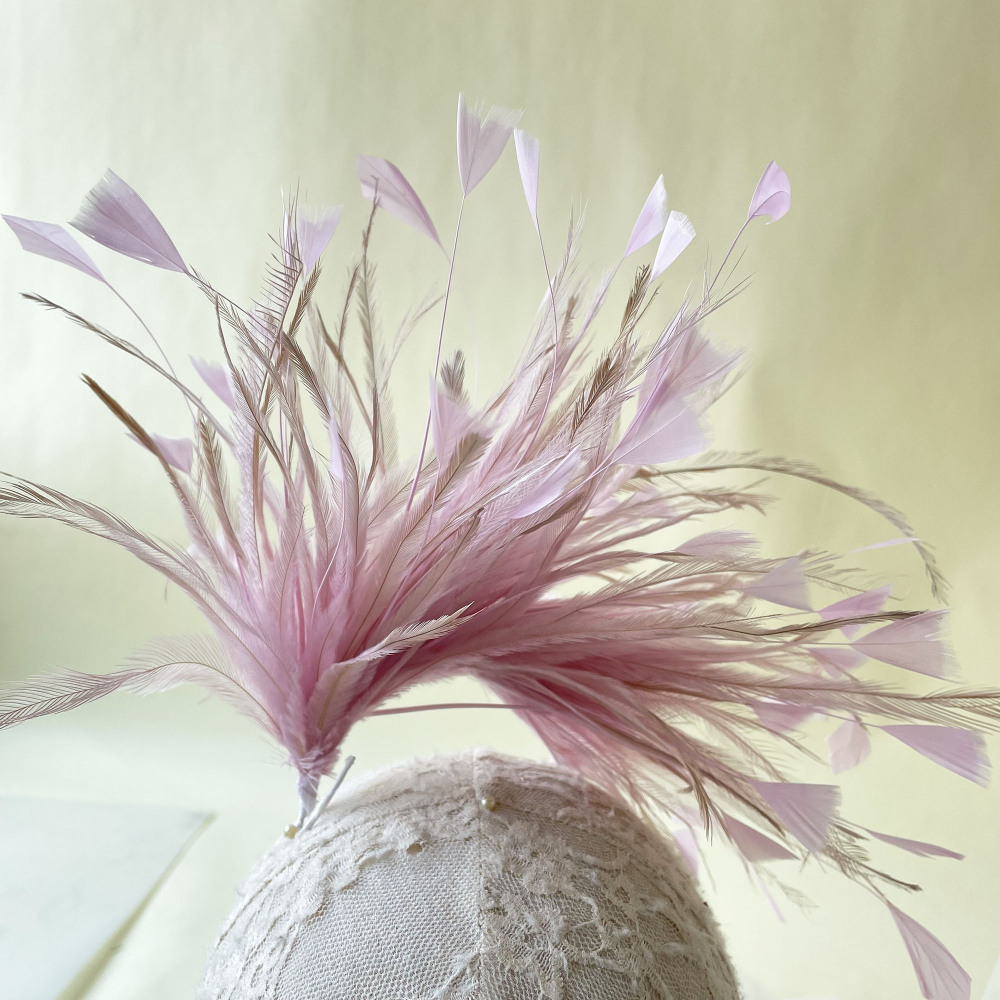 RM731 Feather Mount Goose Feather Millinery Fascinators Hat Handcraft Headress