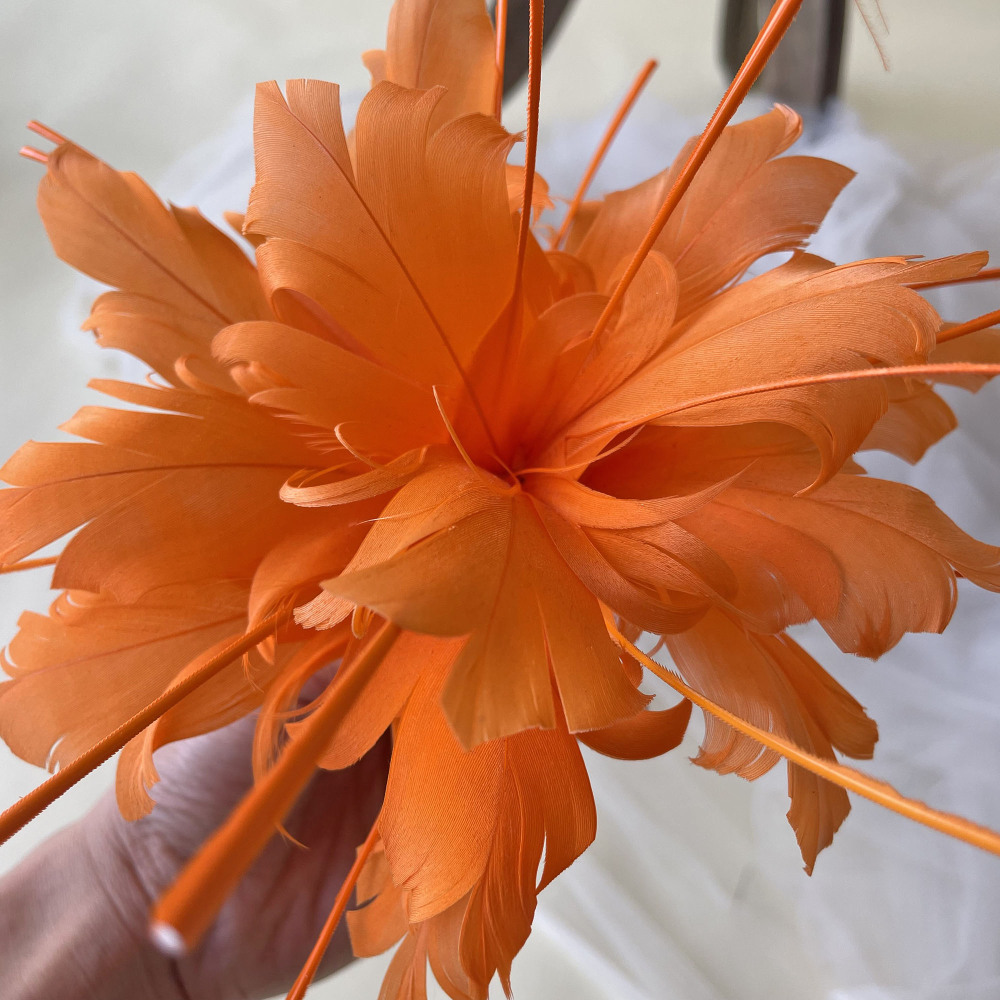 RB056 Feather Flower Millinery Fascinators Hat Handcraft Headress