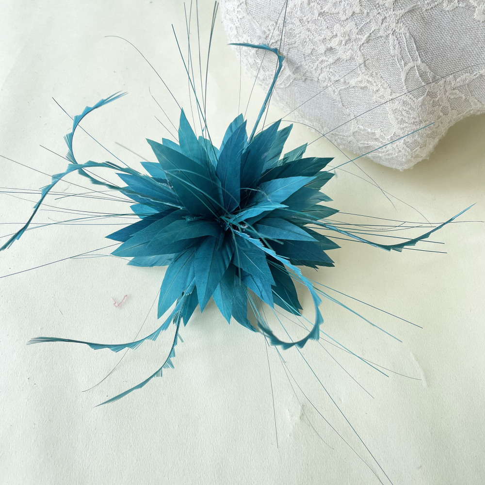 RB058 Feather Flower Millinery Fascinators Hat Handcraft Headress
