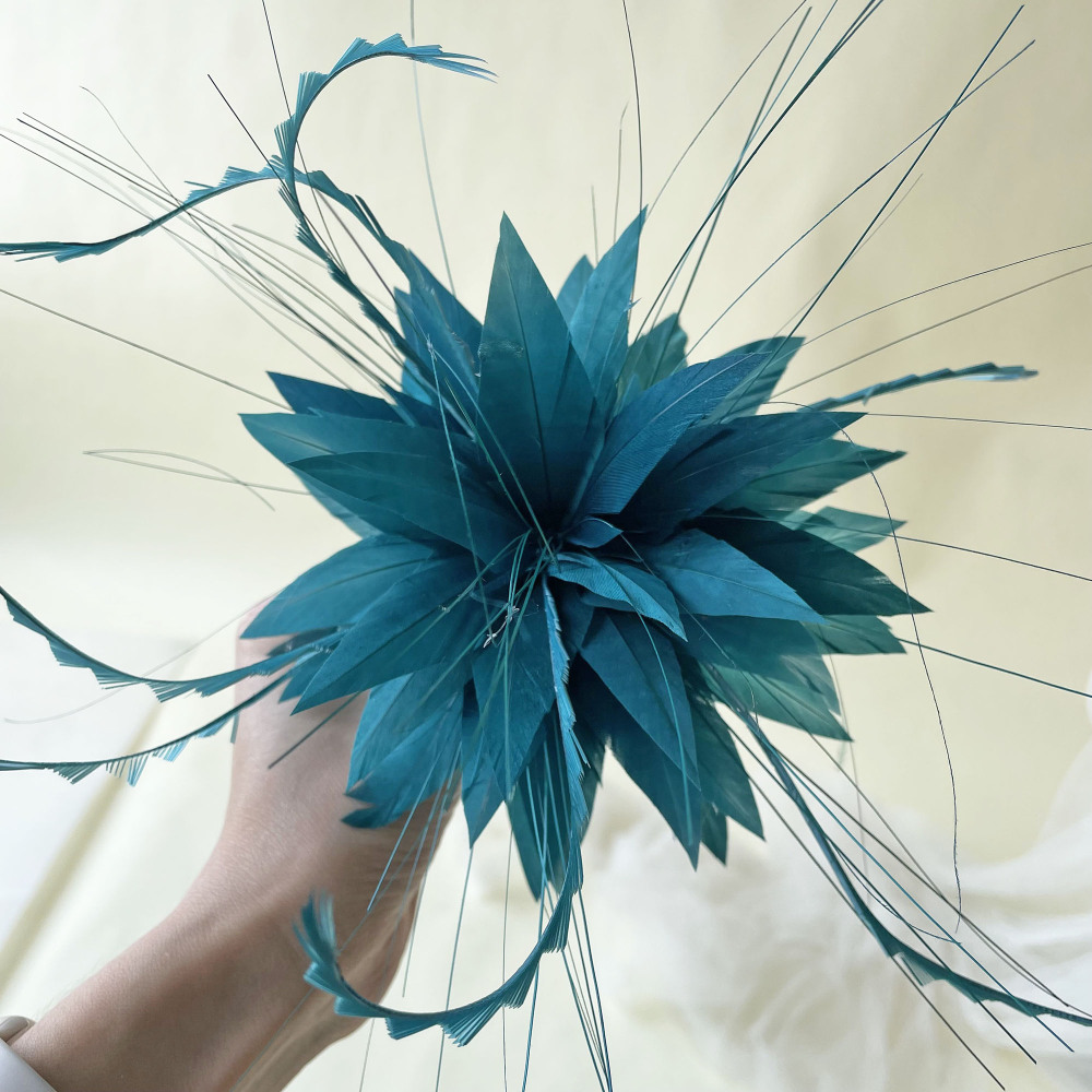 RB058 Feather Flower Millinery Fascinators Hat Handcraft Headress