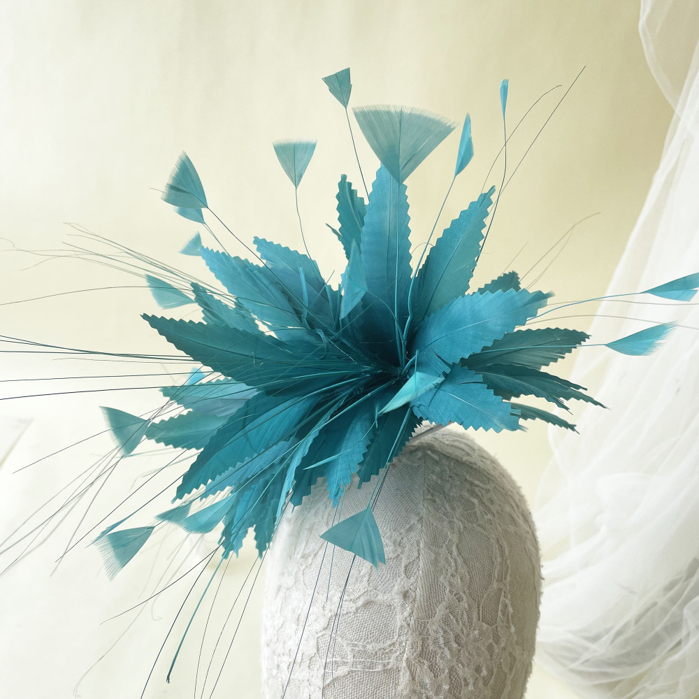 RM634 Feather Mount Goose Feather Millinery Fascinators Hat Handcraft Headress