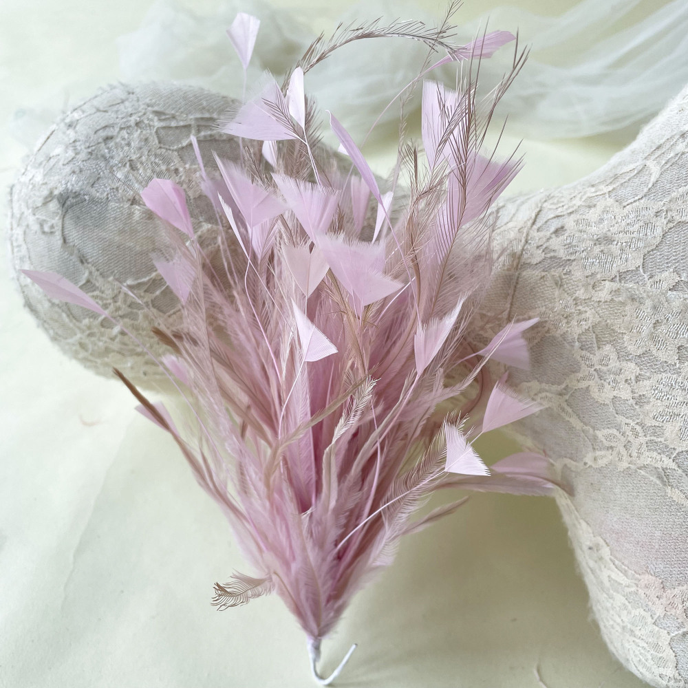 RM731 Feather Mount Goose Feather Millinery Fascinators Hat Handcraft Headress
