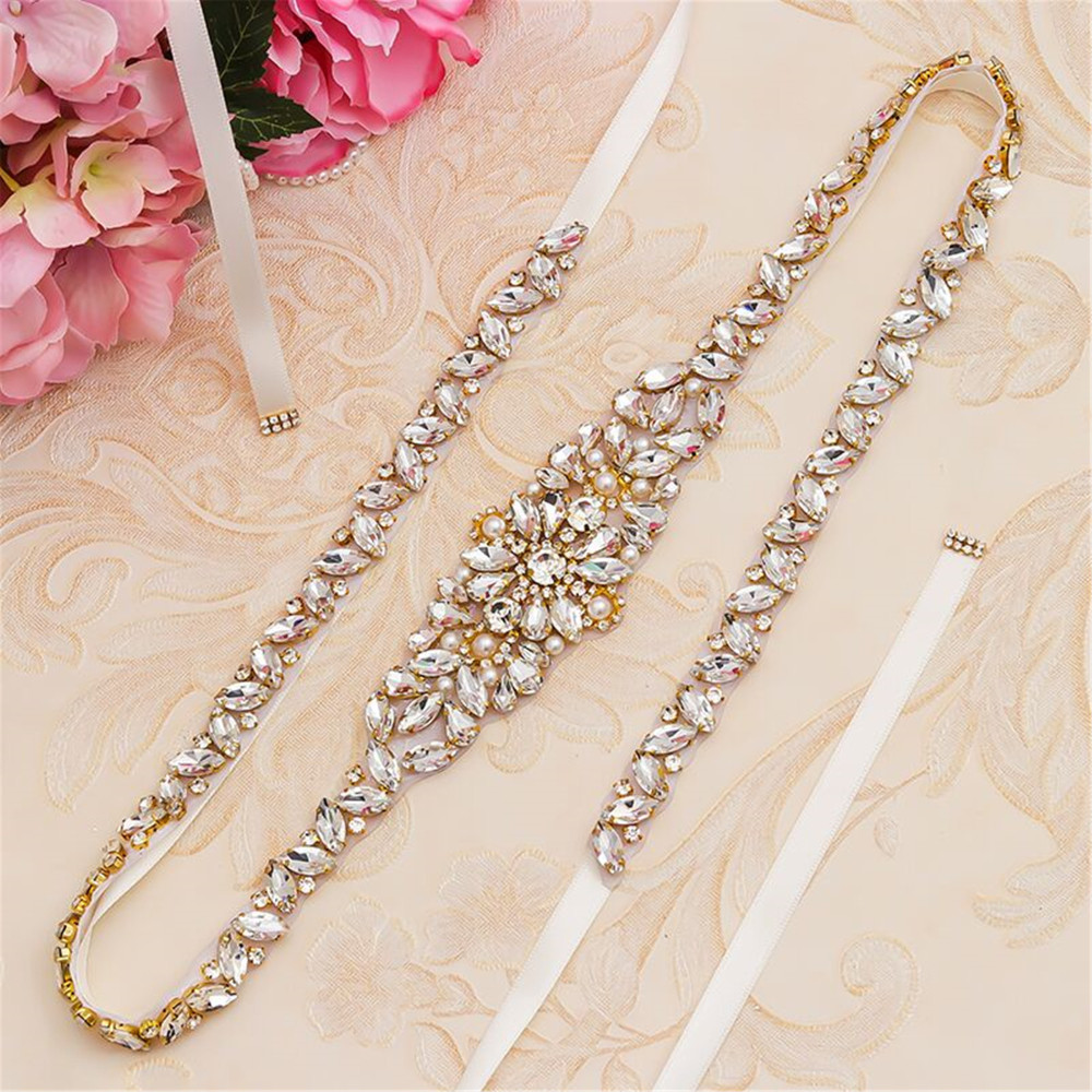 DMA001 Crystal Diamante  Rhinestone Applique Chain 1 Piece