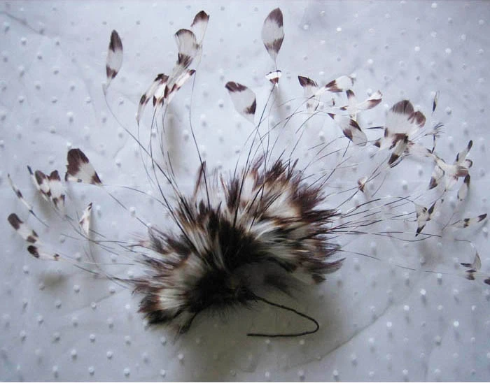 RM206 Feather Mount Hackle Feather Millinery Fascinators Hat Handcraft Headress