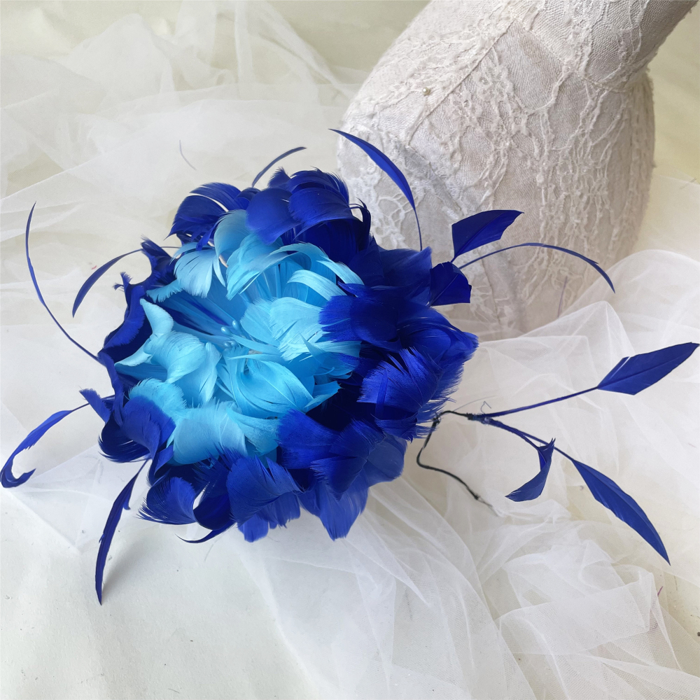 RB128  Feather Mount Goose Feather Millinery Fascinators Hat Handcraft Headress