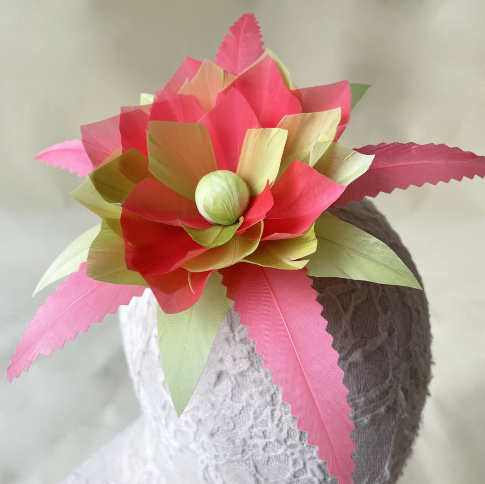 RB129  Feather Mount Goose Feather Millinery Fascinators Hat Handcraft Headress
