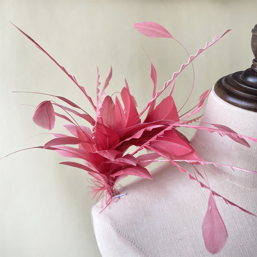 RM1709 Feather Mount Goose Feather Millinery Fascinators Hat Handcraft Headress