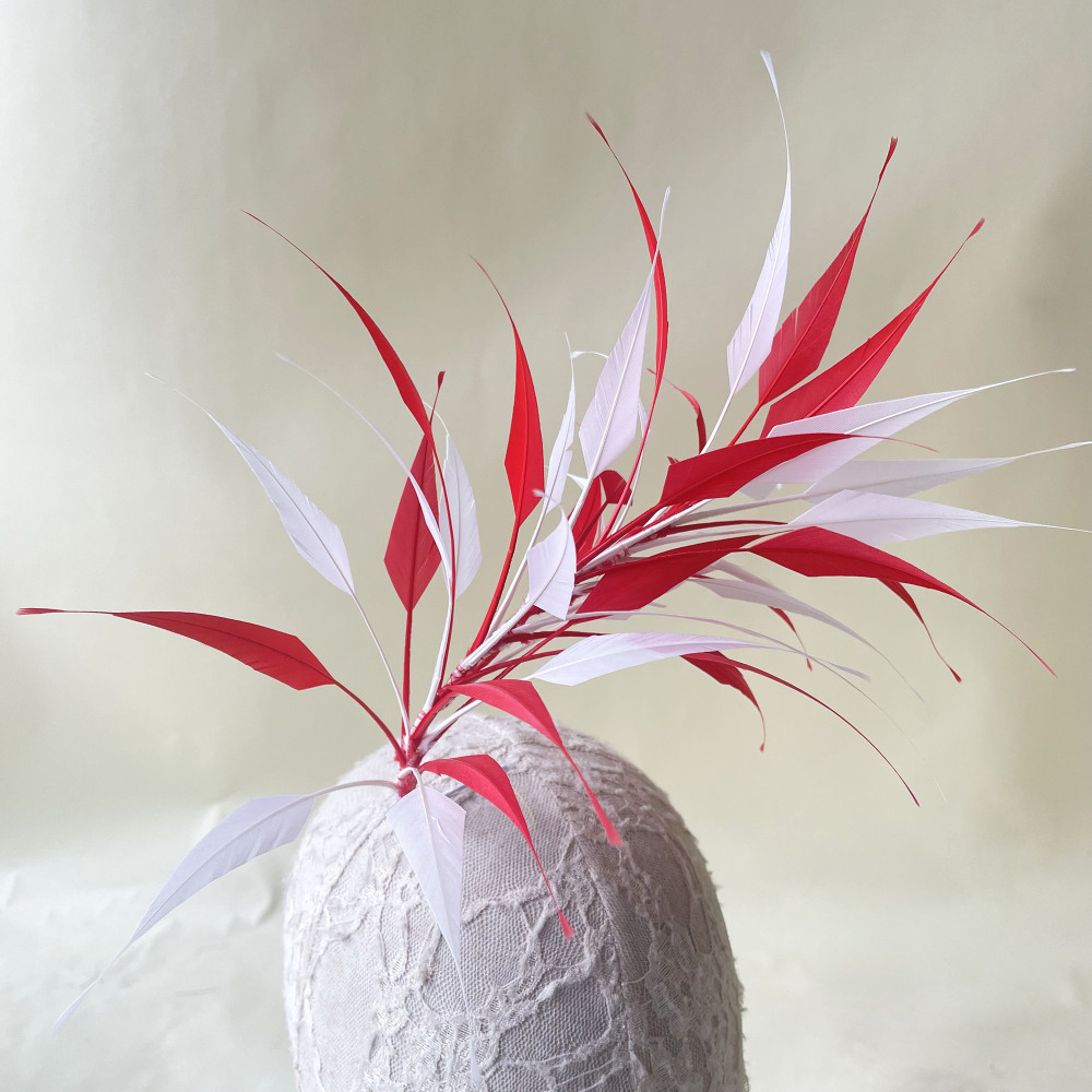 RM1780 Feather Mount Goose Feather Millinery Fascinators Hat Handcraft Headress