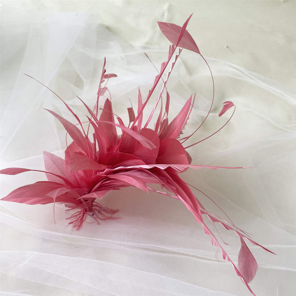 RM1709 Feather Mount Goose Feather Millinery Fascinators Hat Handcraft Headress