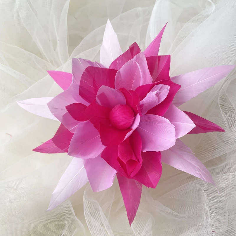 RB128  Feather Mount Goose Feather Millinery Fascinators Hat Handcraft Headress
