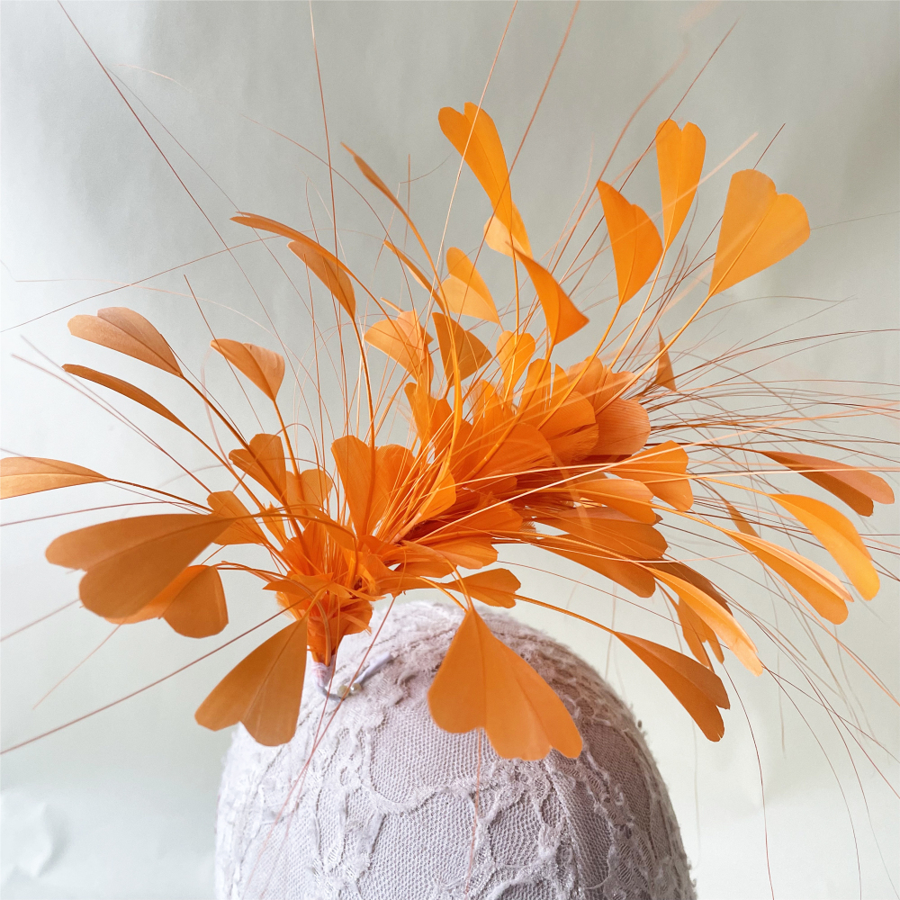 RM1708 Feather Mount Goose Feather Millinery Fascinators Hat Handcraft Headress