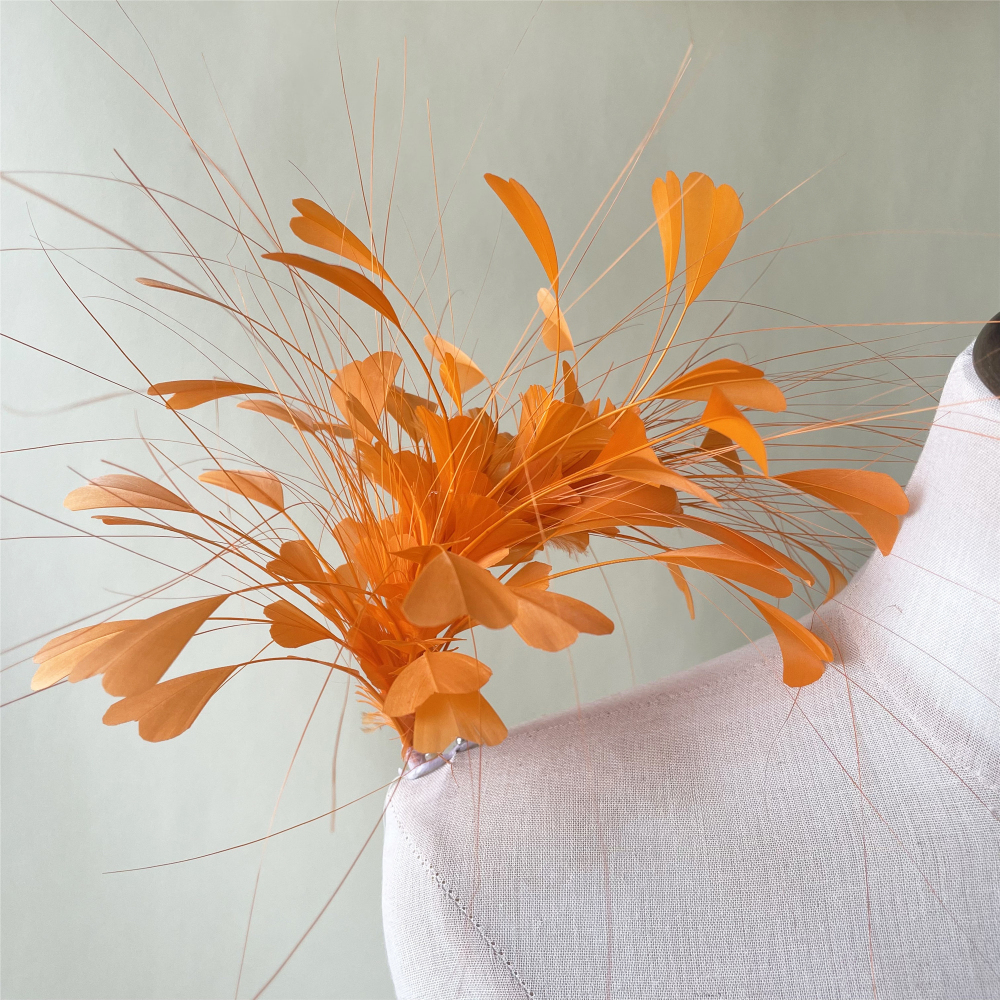 RM1708 Feather Mount Goose Feather Millinery Fascinators Hat Handcraft Headress