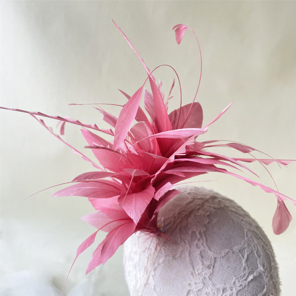 RM1709 Feather Mount Goose Feather Millinery Fascinators Hat Handcraft Headress