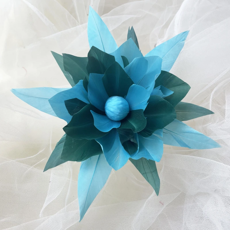 RB128  Feather Mount Goose Feather Millinery Fascinators Hat Handcraft Headress