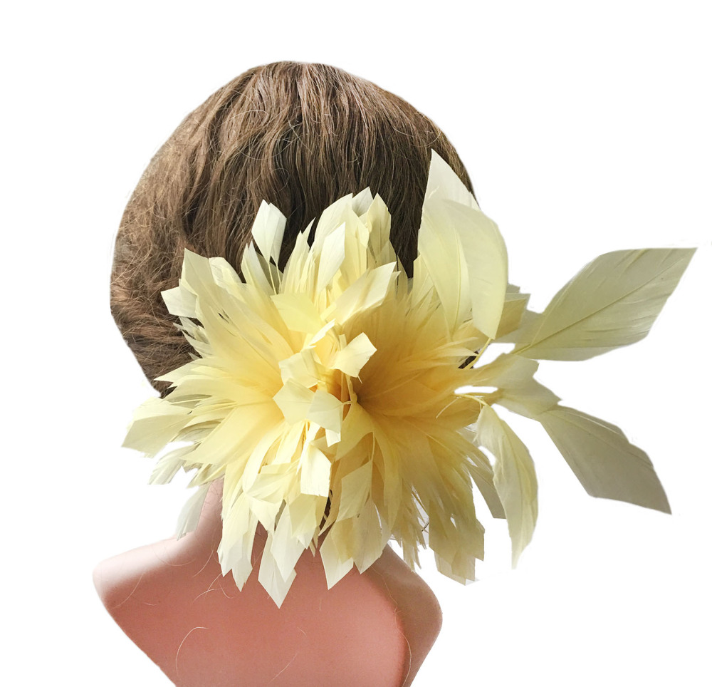 RB127 Feather Flower Millinery Fascinators Hat Handcraft Headress