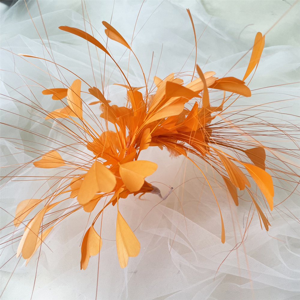 RM1708 Feather Mount Goose Feather Millinery Fascinators Hat Handcraft Headress