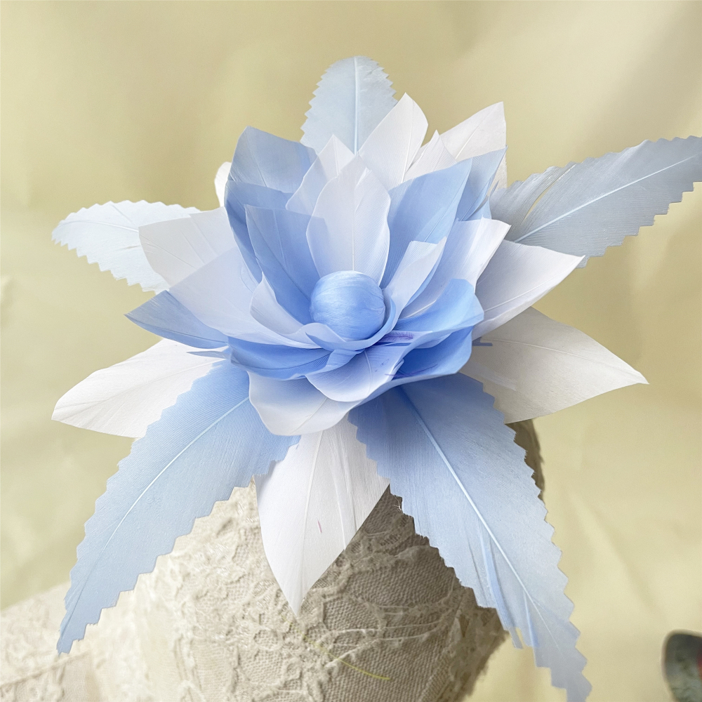 RB129  Feather Mount Goose Feather Millinery Fascinators Hat Handcraft Headress