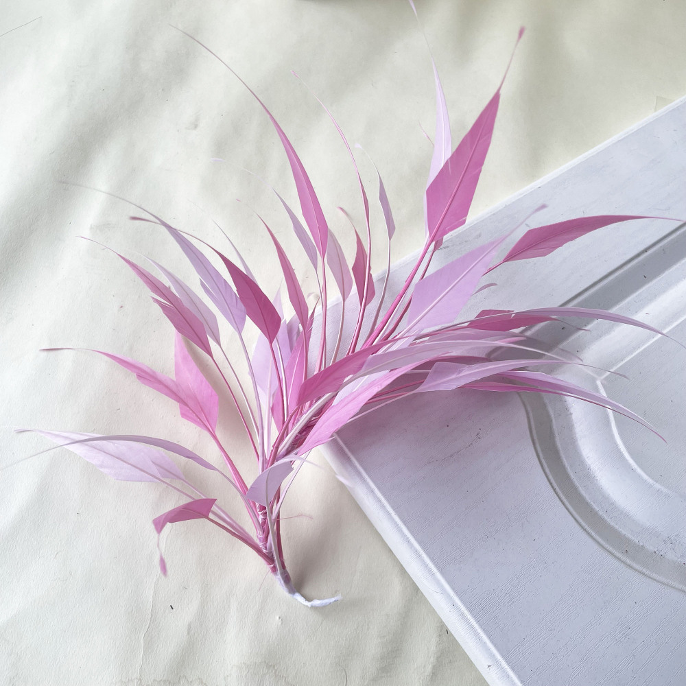 RM1702 Feather Mount Goose Feather Millinery Fascinators Hat Handcraft Headress