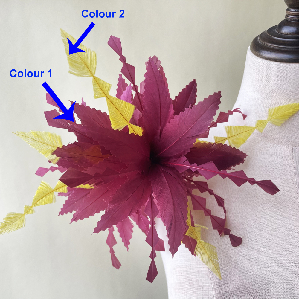 RM1719 Feather Mount Goose Feather Millinery Fascinators Hat Handcraft Headress