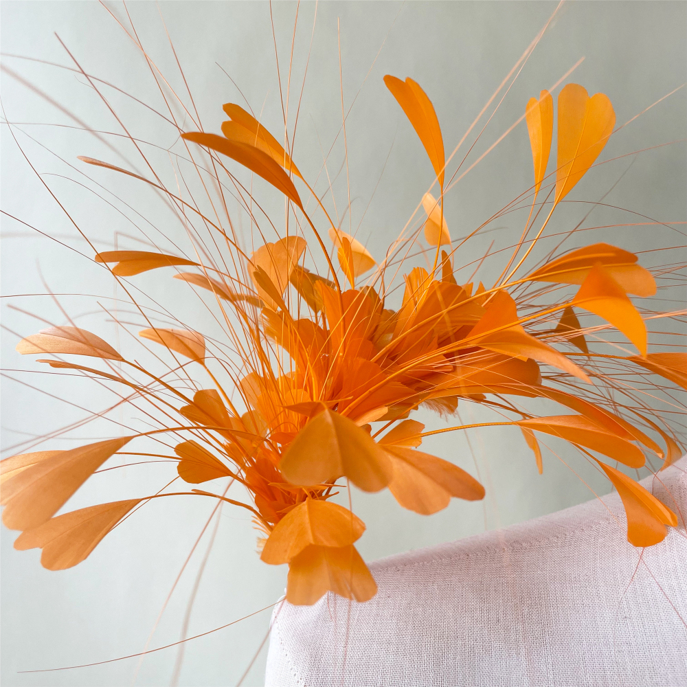 RM1708 Feather Mount Goose Feather Millinery Fascinators Hat Handcraft Headress