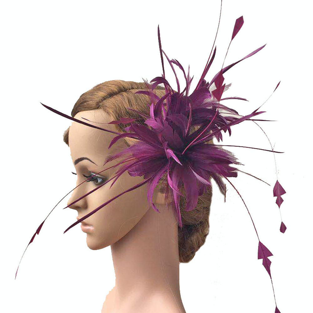 RM1406 Feather Mount Goose Feather Millinery Fascinators Hat Handcraft Headress