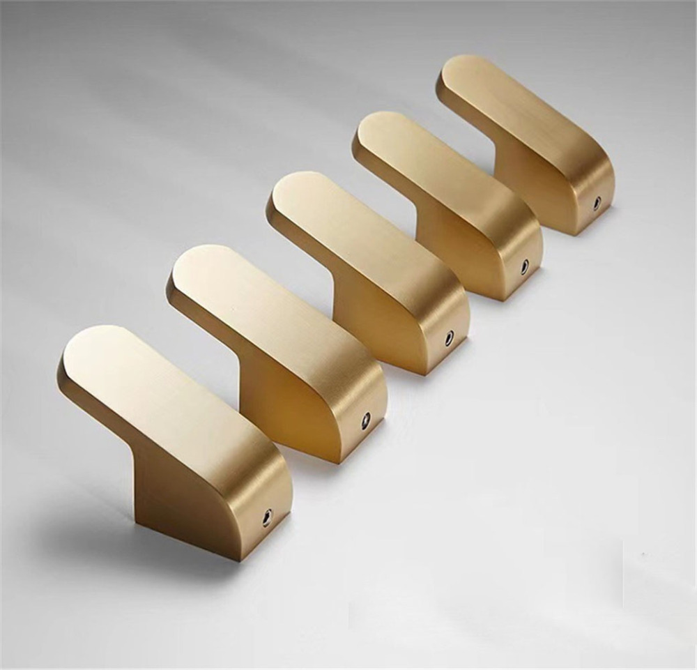 Brass Solid Hooks Coat Wall Hook Wall-mounted Coat Hangers Racks Hooks Bathroom Towel Scarves Keys Hook Hardware