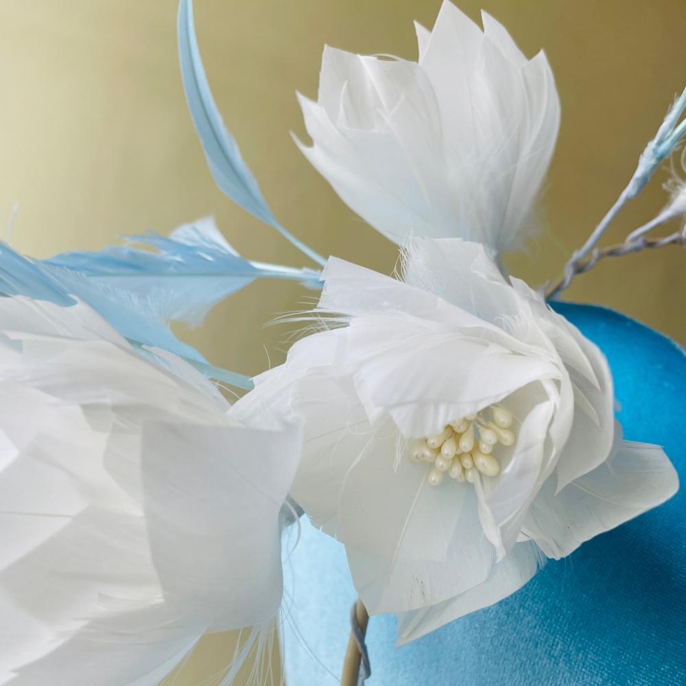 RM1726 Feather Mount Goose Feather Millinery Fascinators Hat Handcraft Headress