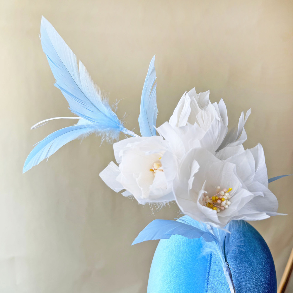RM1723 Feather Mount Goose Feather Millinery Fascinators Hat Handcraft Headress